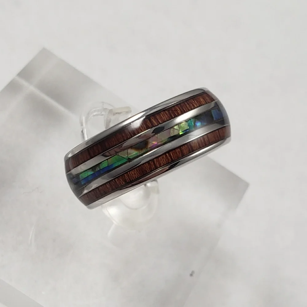 HOST PICK!!! ✨ Wood and Abalone Inlay Band - Picture 9 of 9